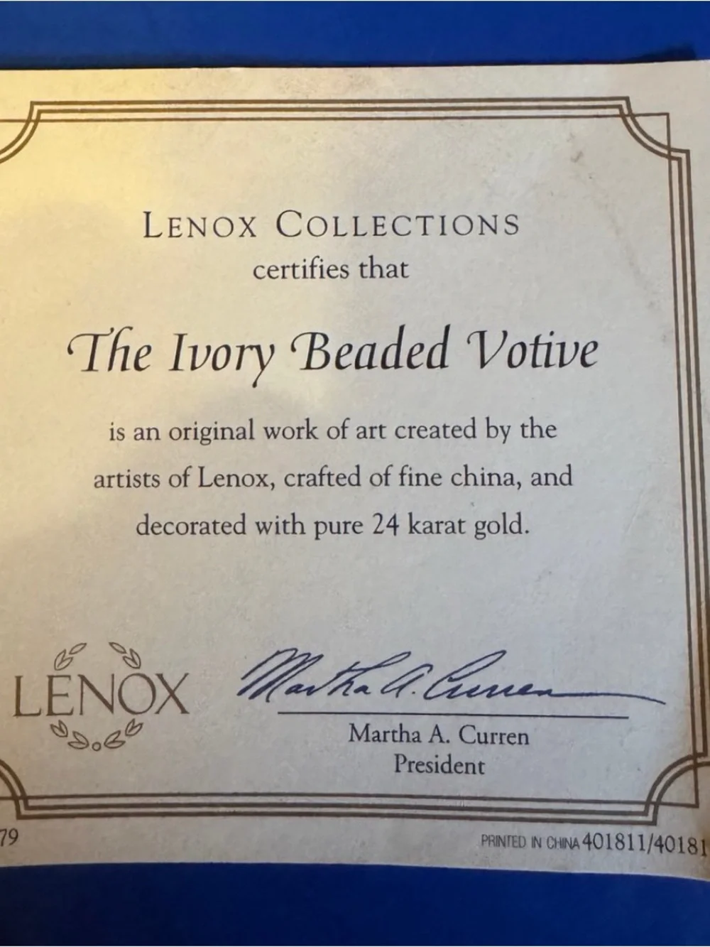 Lenox ivory beaded